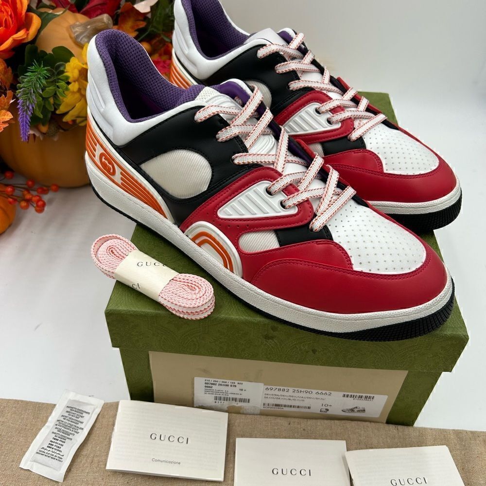 Men’s Gucci basket sneakers size 10.5 made in Italy. - Picture 3 of 10